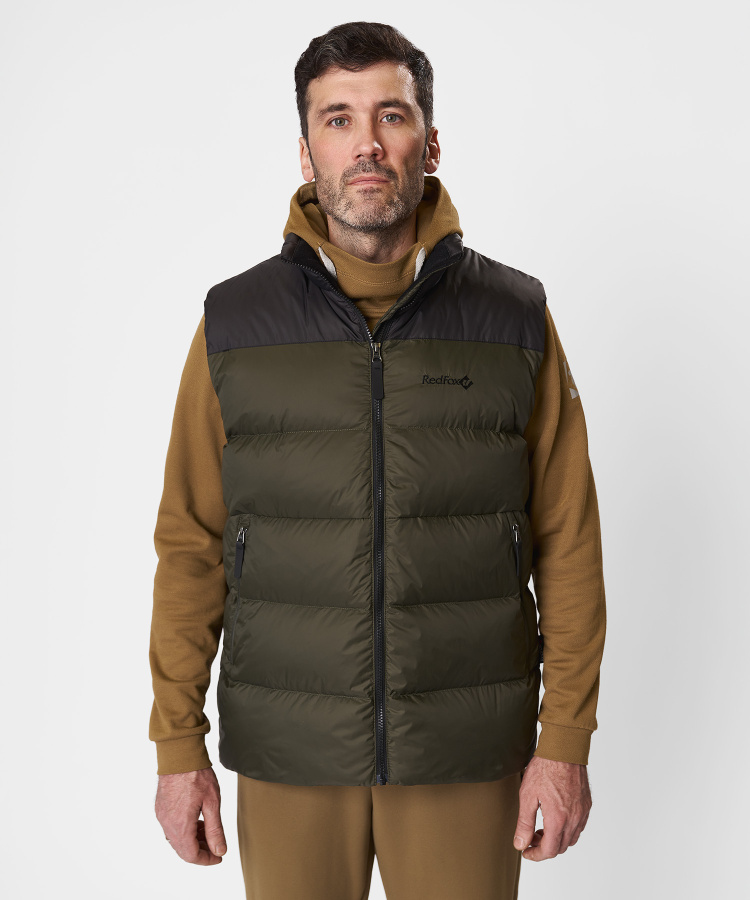 Жилет пуховый Nansen RL Мужской (M, 4110/хаки/черный, , , , , )