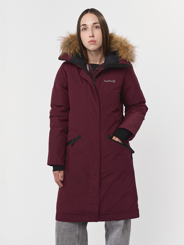 Полупальто пуховое Nyla III Женское (XL, 2500/бургунди, , , , , )