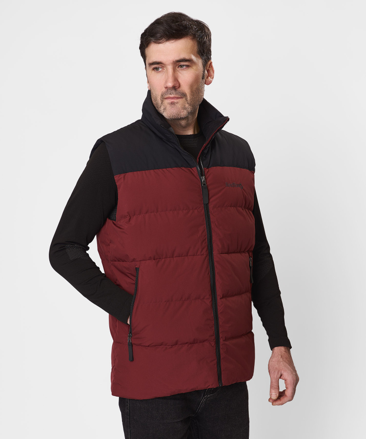 Жилет пуховый Nansen IV Мужской (S, 1110/бордовый/черный, , , , , )