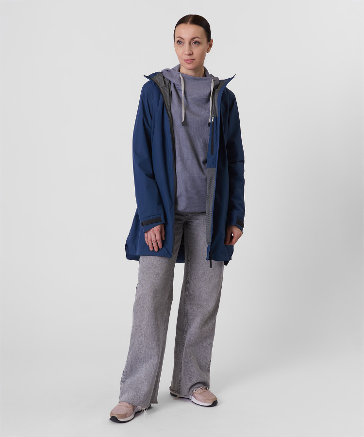 Куртка ветрозащитная Wellington V Женская (XL, 9700/деним, , , , , )