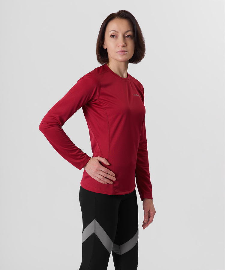 Футболка с длинным рукавом Workout Женская (XS, 1700/кораллово-розовый, , , , , )