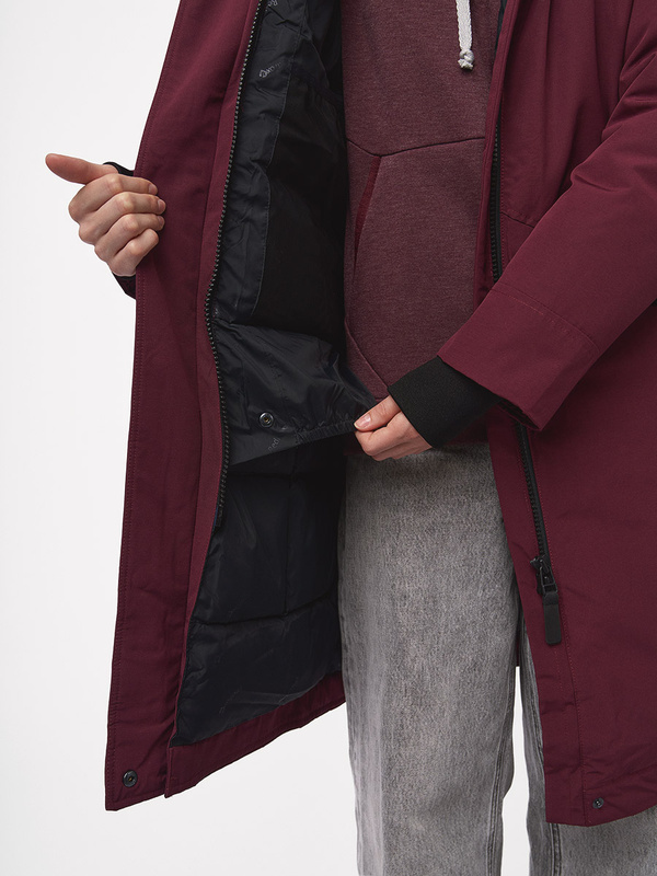 Полупальто пуховое Nyla III Женское (XL, 2500/бургунди, , , , , )