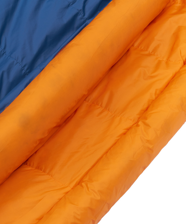 Спальный мешок пуховый Yeti-30C right (Long, 9723/деним/оранжевый, , , , , )