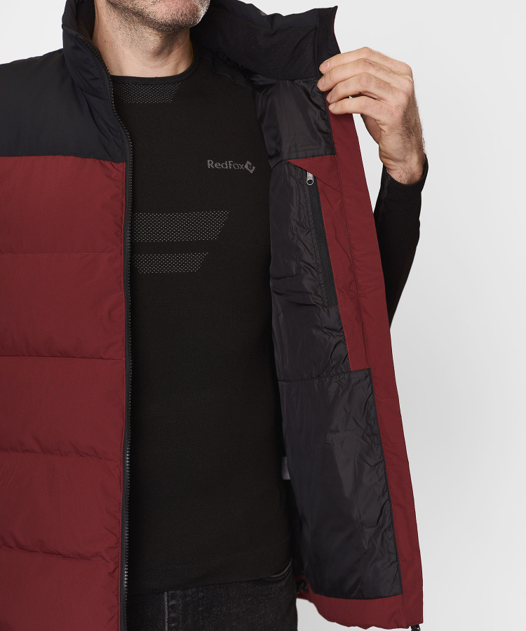 Жилет пуховый Nansen IV Мужской (S, 1110/бордовый/черный, , , , , )