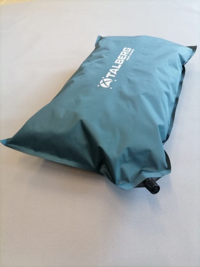 CAMPING PILLOW подушка самонадувающаяся (50х30х9, серо-синий)