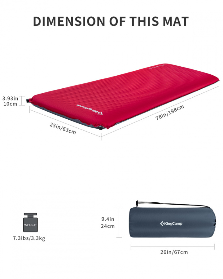 3585 DELUX Plus коврик самонад (198X63X10 см)