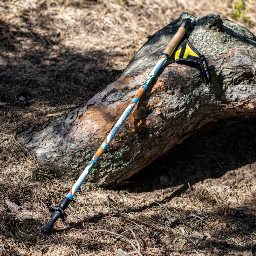 ENERGY палки для скандинавской ходьбы (1 пара, розово-желтый)