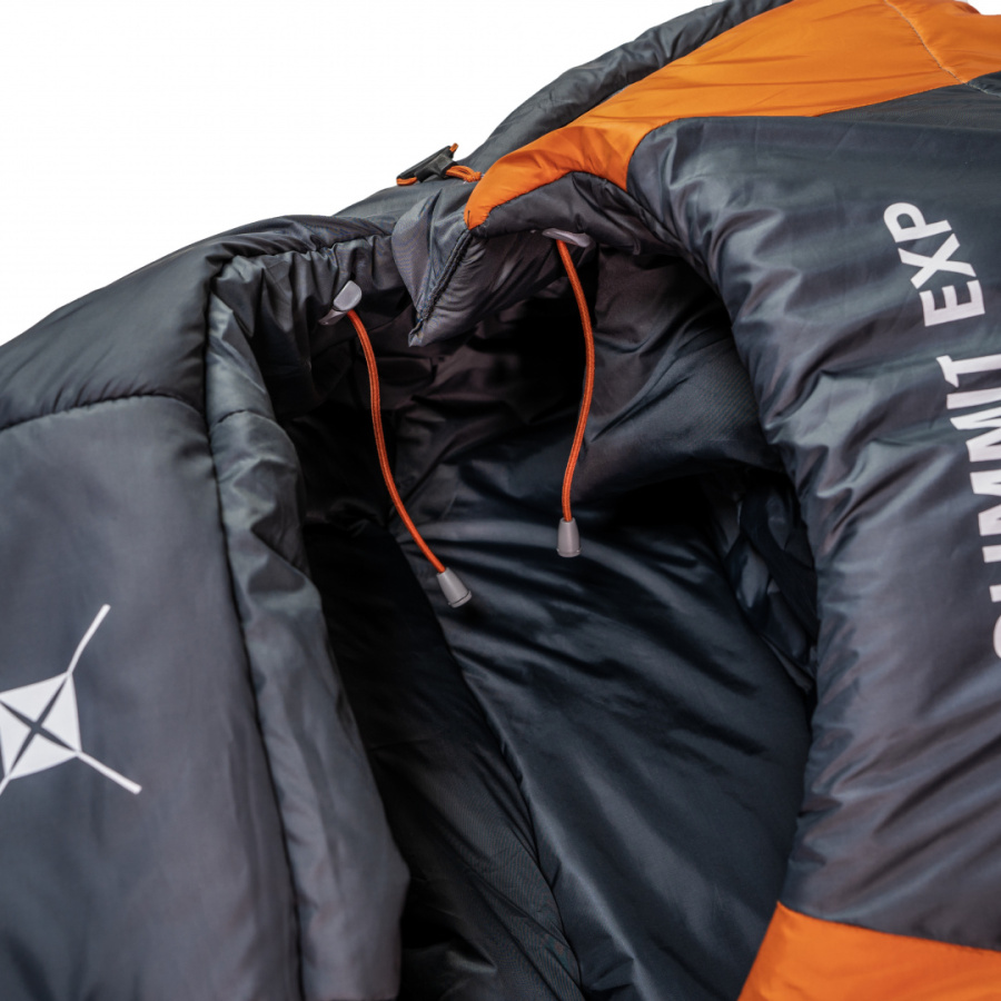 SUMMIT EXP -28°C спальный мешок (-28С, серый/синий правый)