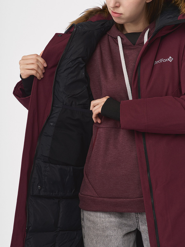 Пальто пуховое Aurora III Женское (XL, 2500/бургунди, , , , , )