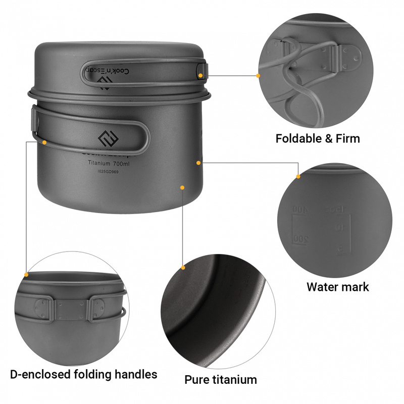 Cook 'n' Escape ca2112 titanium pot with pan набор посуды