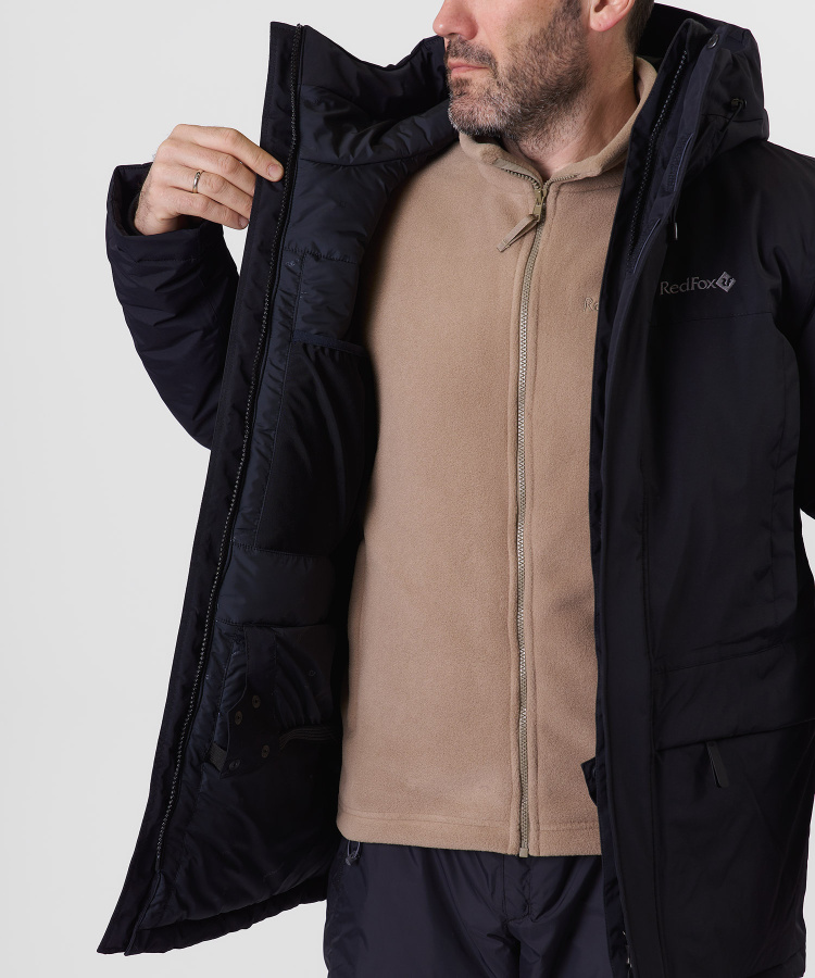 Куртка утепленная Snow Man lV Мужская (XXL, 1000/черный, , , , , )