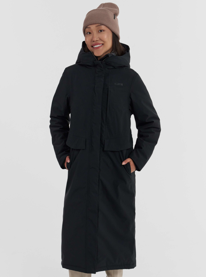 *100409 Пальто женское KOLARY (40, 060 чёрный, , , , , )