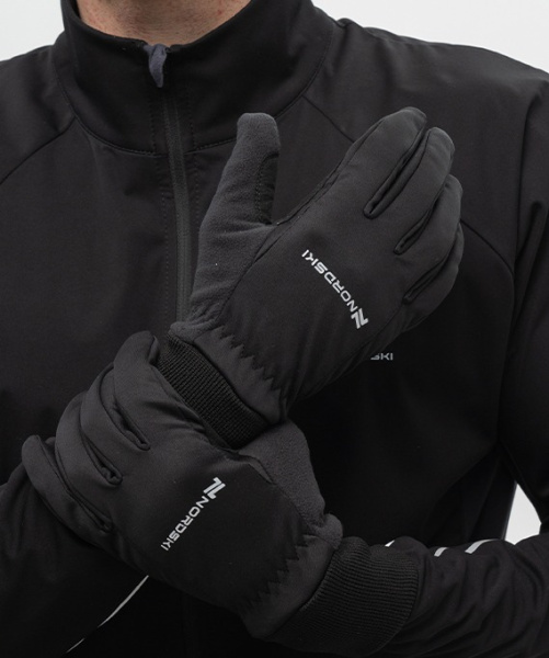 Перчатки Nordski Active Black WS (10-L, Black, , , , , )
