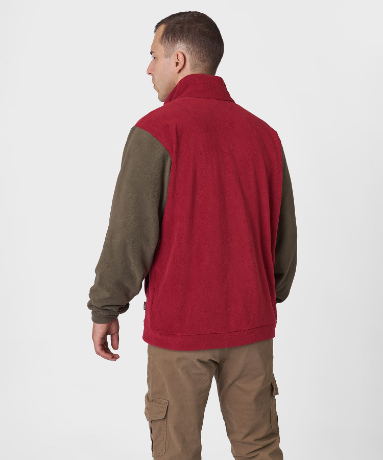 Джемпер Camp Jacket Мужской (XL, 1131/бордовый/т.оливковый, , , , , )