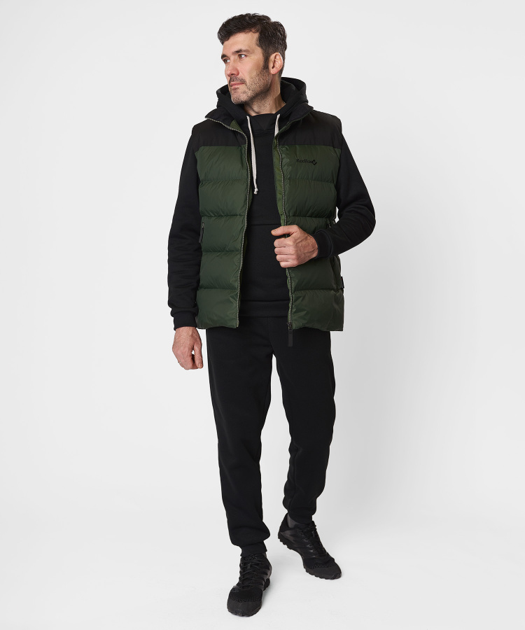 Жилет пуховый Nansen R Мужской (S, 5110/т.зеленый/черный, , , , , )