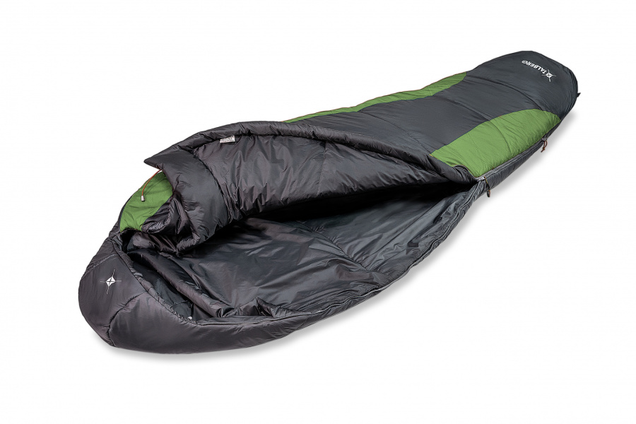 SUMMIT EXP -18°C спальный мешок (-18С, серый/зеленый правый)