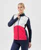 Тренировочная куртка Nordski Advance White/Pink/Blueberry W (44-XL, White/Orchid/Black, , , , , )