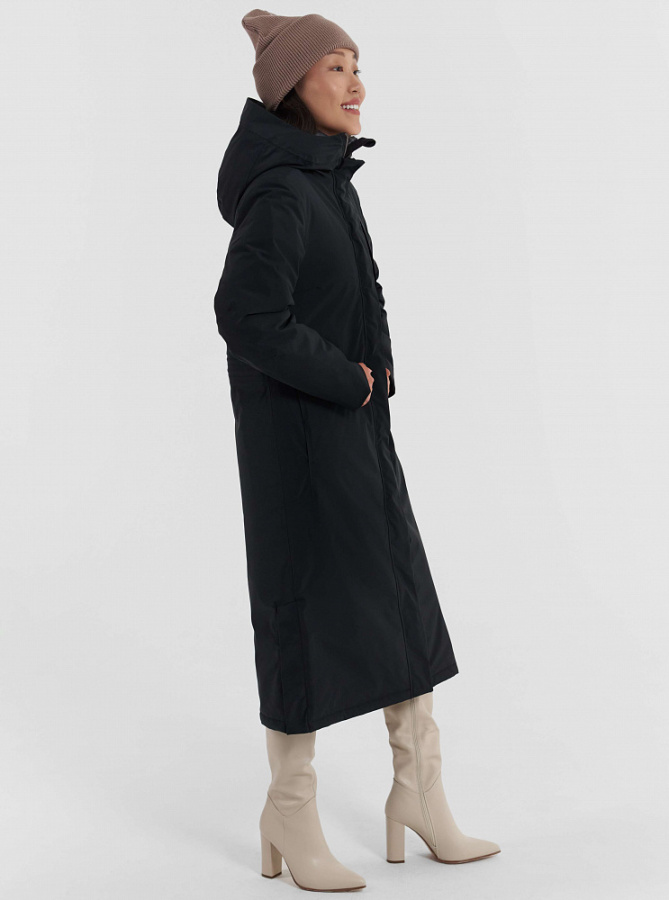 *100409 Пальто женское KOLARY (40, 060 чёрный, , , , , )