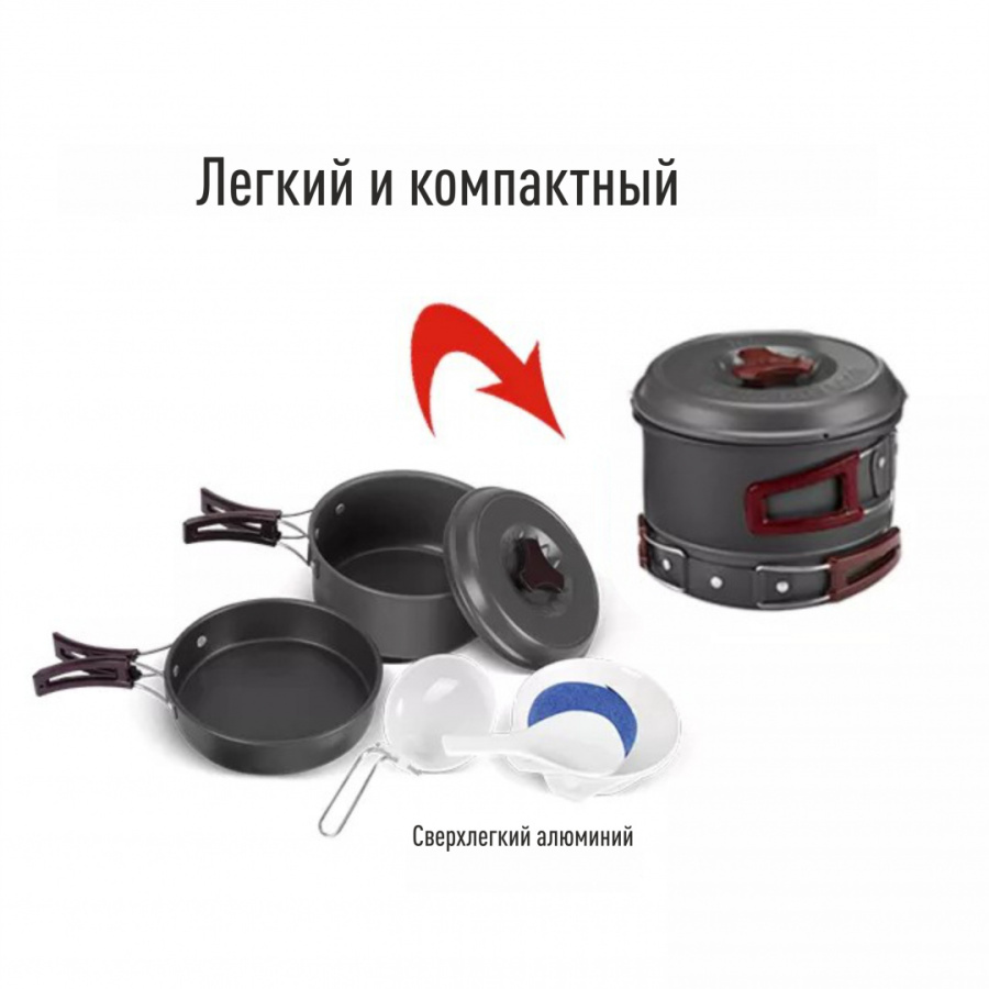 BULin bl200-c3 набор посуды на 1-2 чел.