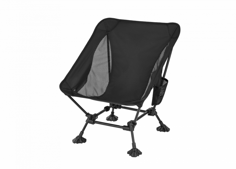 Atepa 2405 ultralight square low chair кресло скл. (черный)