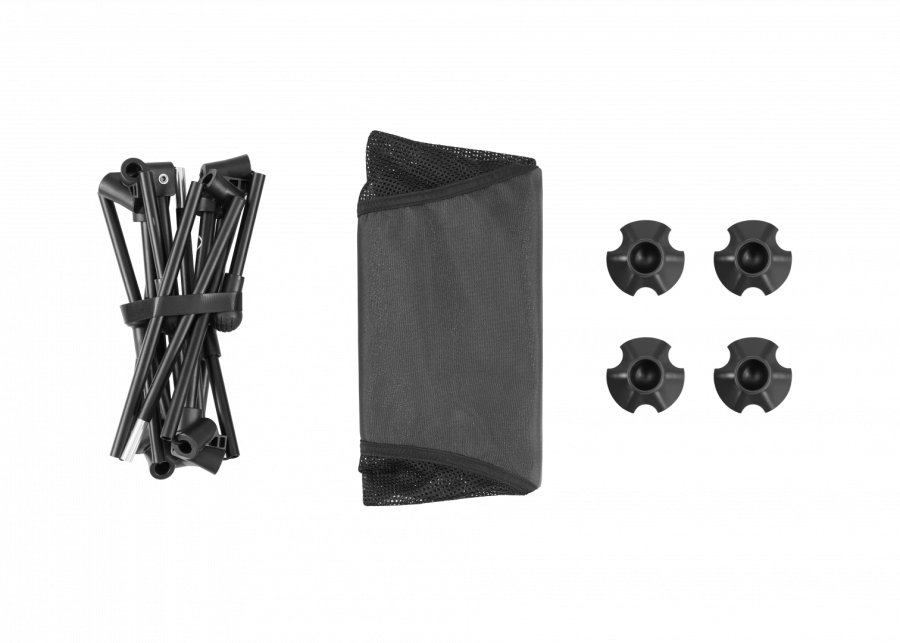 2405 ULTRALIGHT SQUARE LOW CHAIR кресло скл. (черный)