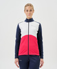 Тренировочная куртка Nordski Advance White/Pink/Blueberry W (44-XL, White/Orchid/Black, , , , , )