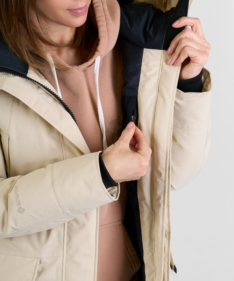 Полупальто пуховое Kodiak III GTX Женское (XL, 3500/бежевый, , , , , )