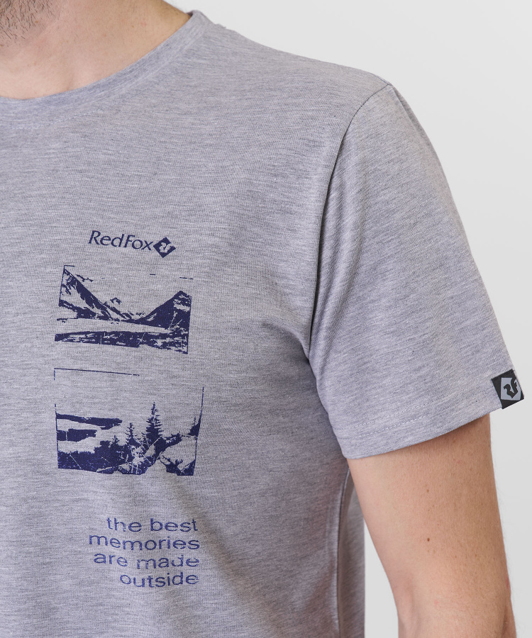 Футболка Memory Мужская (L, 4000/серый, , , , , )