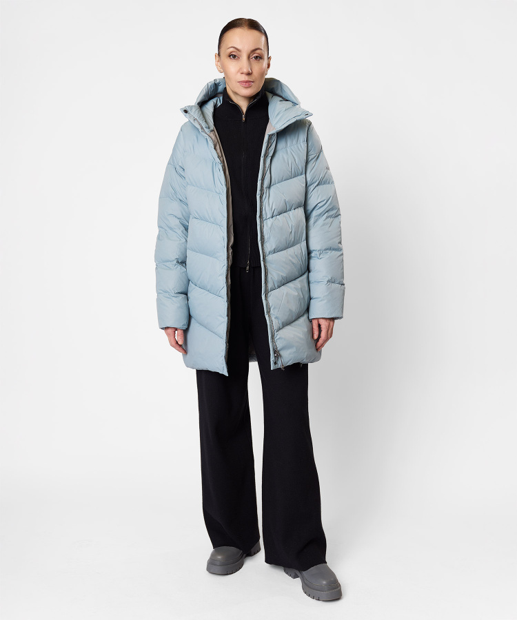 Полупальто пуховое Myst Женское (M, 7300/лагуна, , , , , )