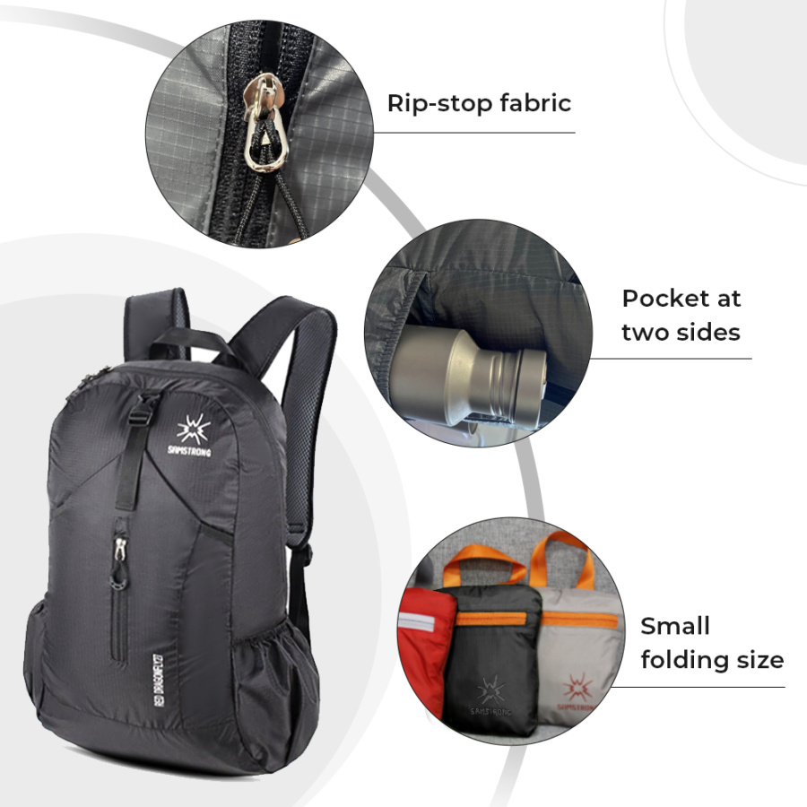 B0084 RED DRAGONFLY 27 Ультралегкий рюкзак (27 черный)