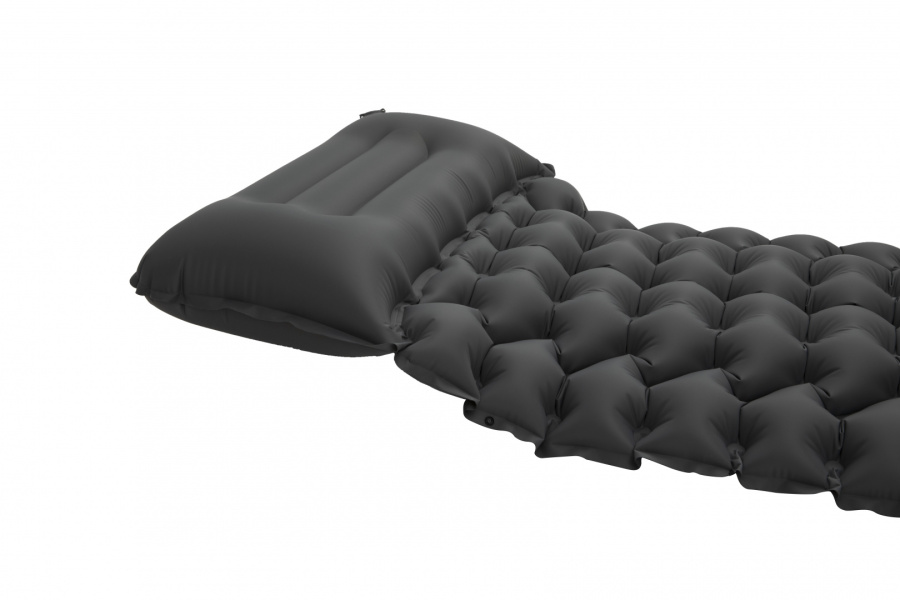 2401 DELUXE 7 коврик надувной (серый, 196х68х7 см)