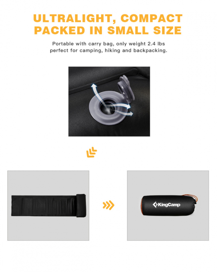 1905 SUPER COMFORT SINGLE коврик надувной (чёрный, 190х63х10)