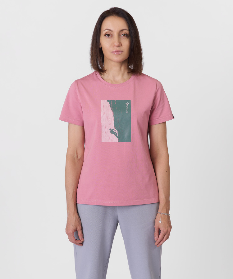 Футболка Rock Женская (L, 1900/coral fusion, , , , , )