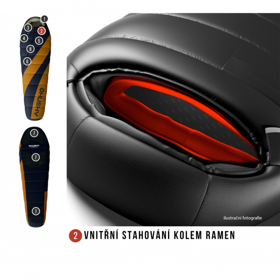 HUSKY LADIES MOTION -20С 200х80 женский спальный мешок (левый)