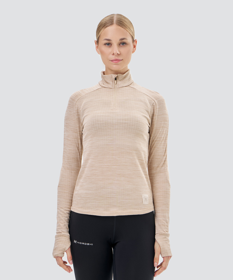Лонгслив Nordski Impulse Beige W (42-L, Beige, , , , , )