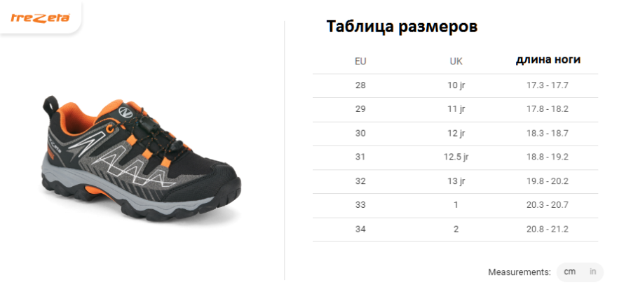 Ботинки THUNDER WP KID (33, Grey/Orange, , , )
