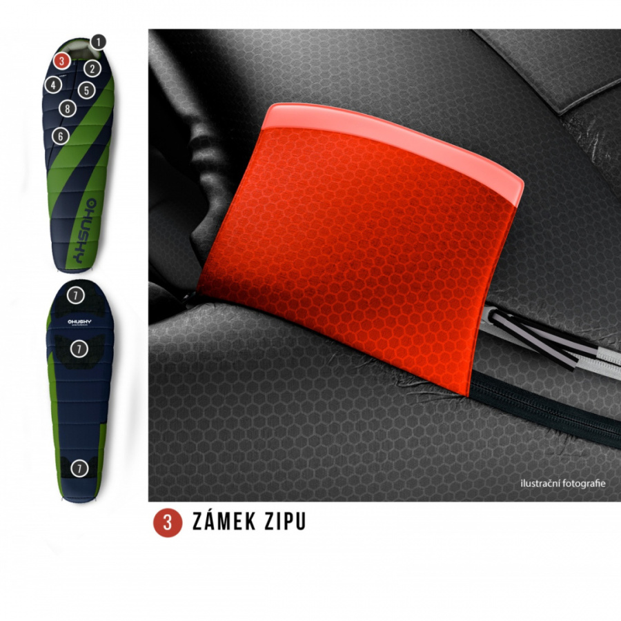 ESPACE -6°С 210х85 спальный мешок (InsuFil, левый)