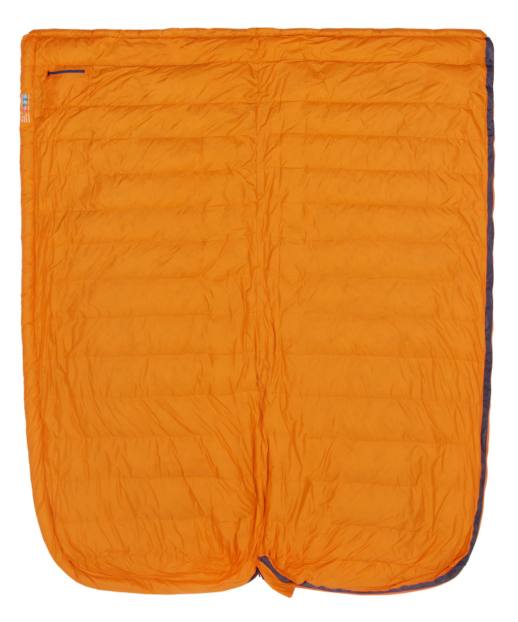 Спальный мешок пуховый Yeti SR -17C left (Regular, 9723/деним/оранжевый, , , , , )