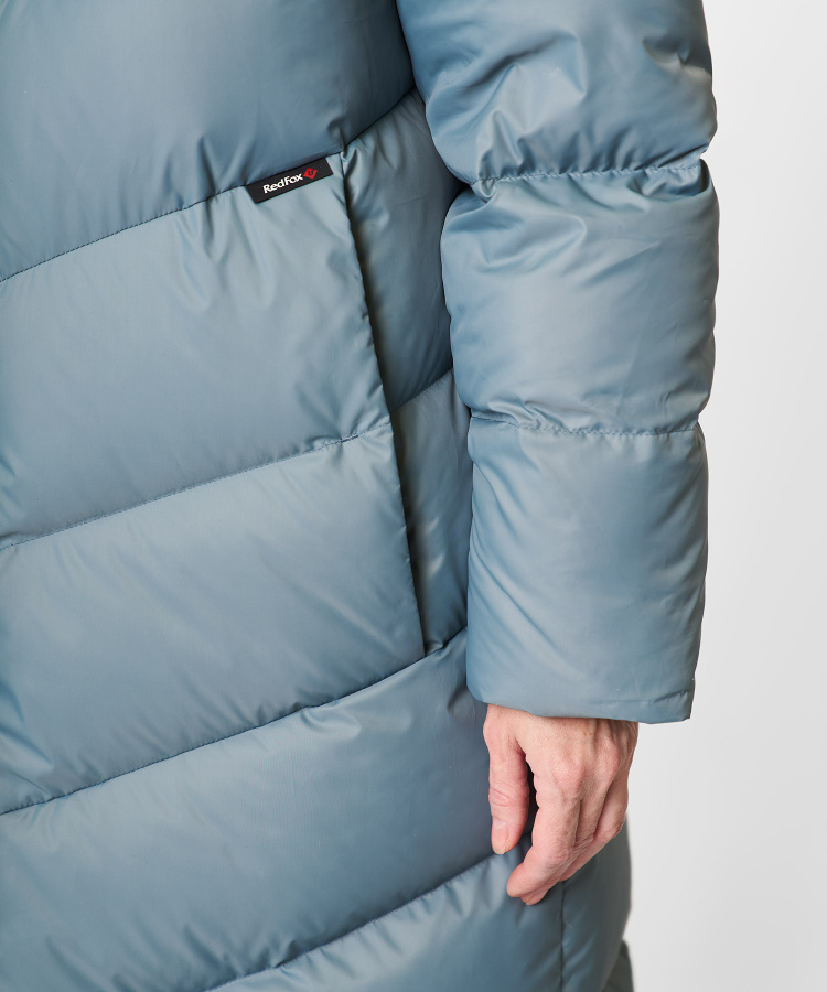 Пальто пуховое Astra Женское (XL, 6800/голубая глина, , , , , )