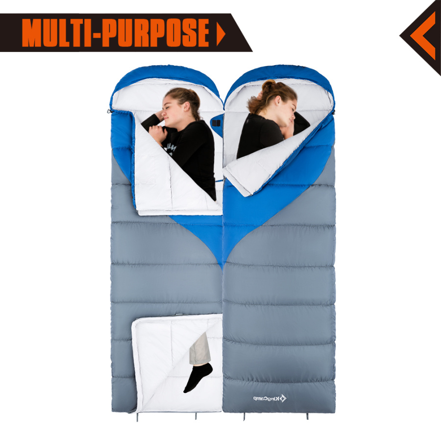 3212 VALLEY 250 -3С спальный мешок (синий, правый)