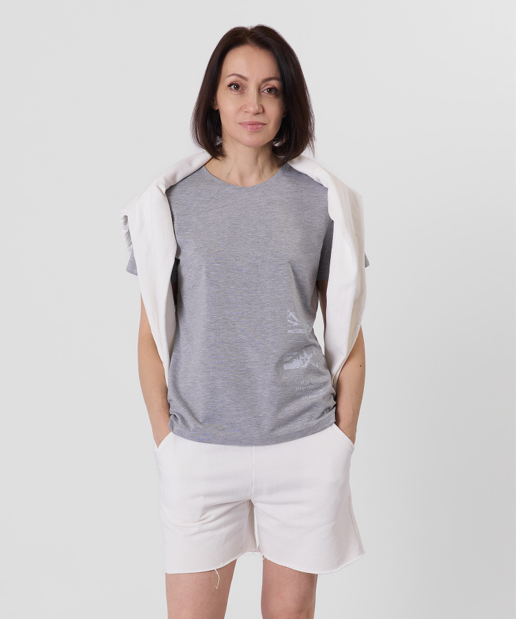 Футболка Memory Женская (XL, 4000/серый, , , , , )