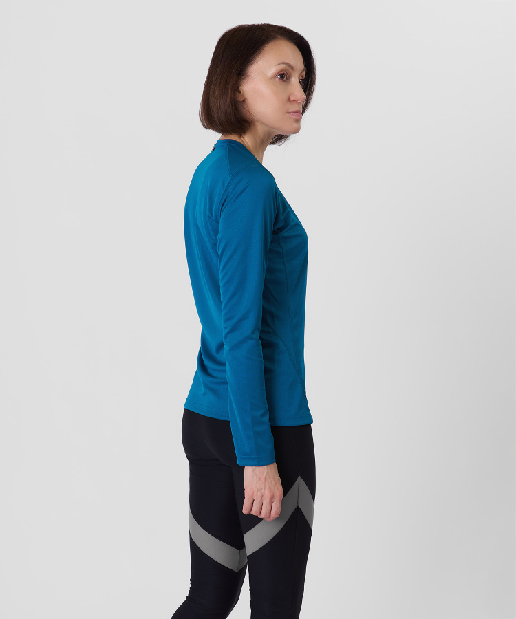 Футболка с длинным рукавом Workout Женская (XL, 6900/нептун, , , , , )