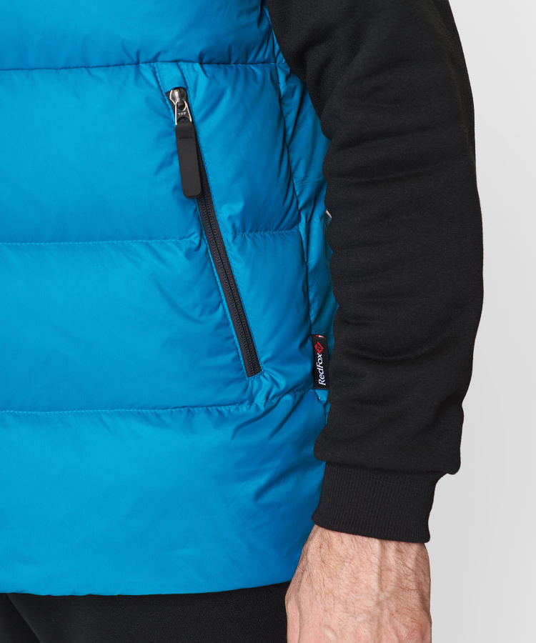 Жилет пуховый Nansen RL Мужской (S, 6910/нептун/черный, , , , , )