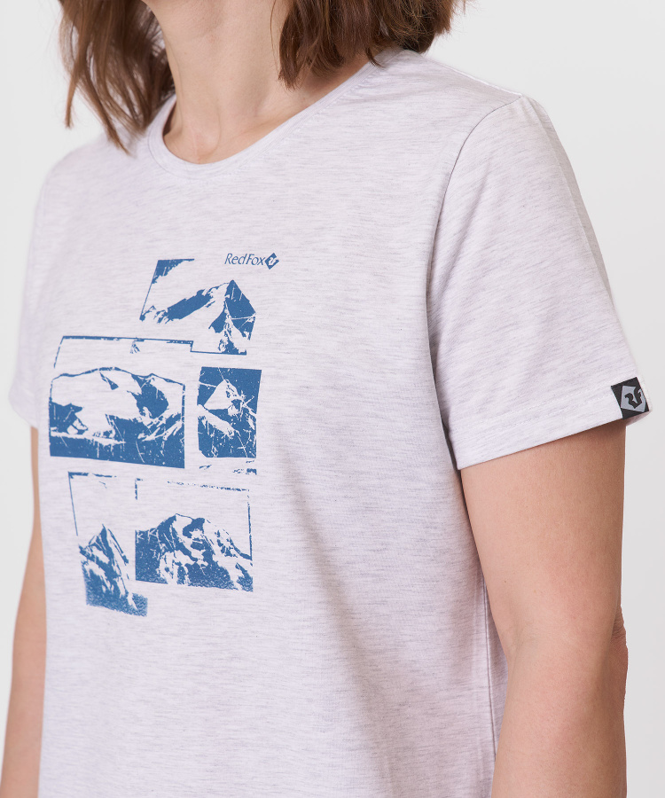 Футболка Sl Женская (L, 7000/св.серый, , , , , )