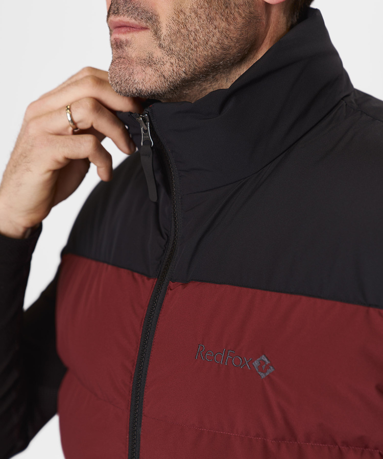 Жилет пуховый Nansen IV Мужской (S, 1110/бордовый/черный, , , , , )