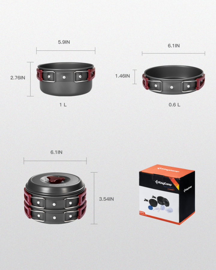 King Camp 3910 climber 1 набор посуды на 2 персоны