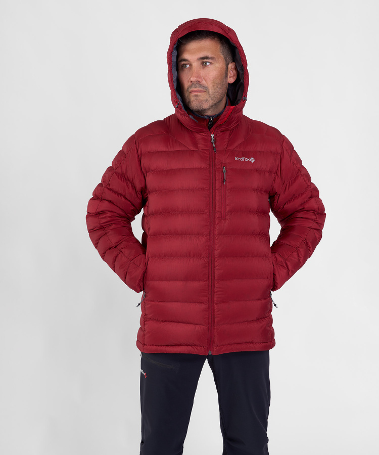 Куртка пуховая Flight Lite III Мужская (L, 1200/т.красный, , , , , )