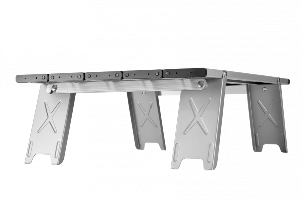 Atepa 2401 mini alunium table s стол скл. алюм (серебристый)