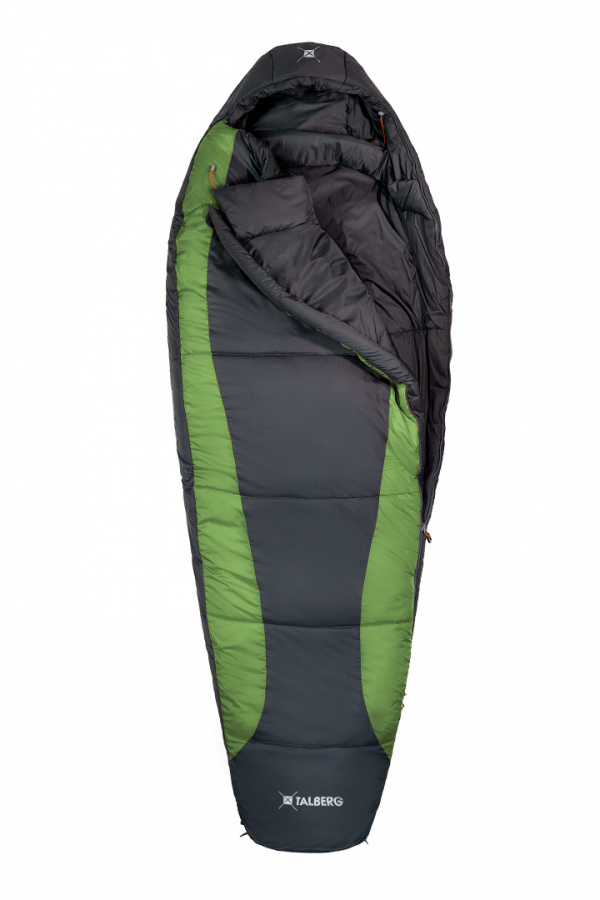 SUMMIT EXP -18°C спальный мешок (-18С, серый/зеленый правый)