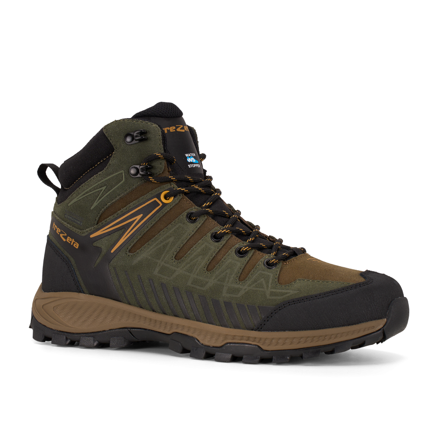 Ботинки THUNDER LEATHER MID WP (42.5, DARK GREEN / HONEY, , , , , )